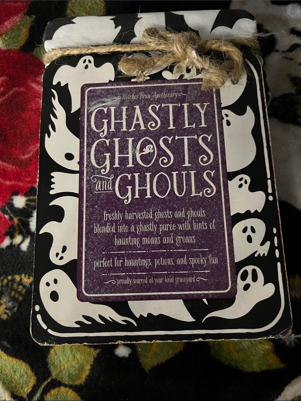 Ghastly Ghosts and Ghouls Quote wall art 4x6